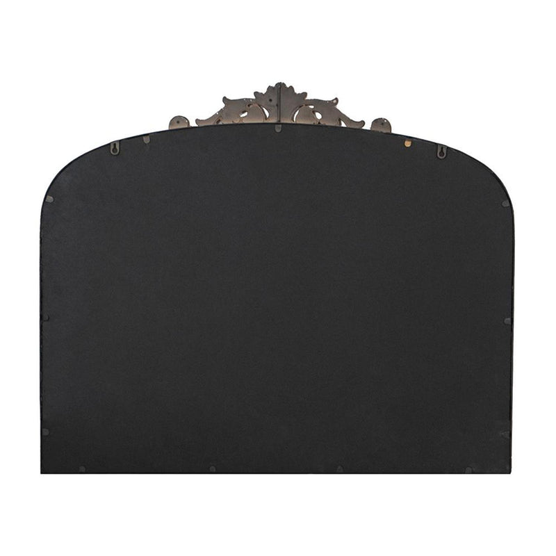 31" Arch Iron Framed Accent Mirror - Gold