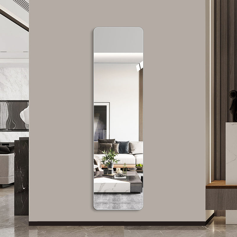 Square Frameless Full Length Hanging Mirror - Clear