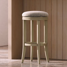 Load image into Gallery viewer, Backless Swivel Stool With Upholstered Seat
