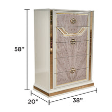 Load image into Gallery viewer, Omari - 5 Drawer Chest - Beige
