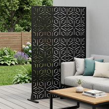 Load image into Gallery viewer, Three Panel Screen Room Divider (720075) - Black
