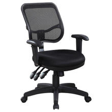 Load image into Gallery viewer, Swivel Office Chair Armrests Ergonomic Design, Adjustable Height And Tilt - Black
