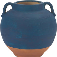 Load image into Gallery viewer, Round Urn (632622) - Blue / Terra Cotta
