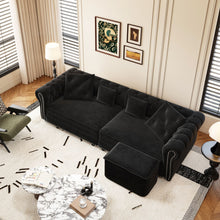 Load image into Gallery viewer, 3 In 1 Pull Out Convertible Sleeper Sofa Bed
