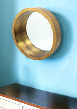Load image into Gallery viewer, 36" Round Solid Framed Accent Mirror - Gold
