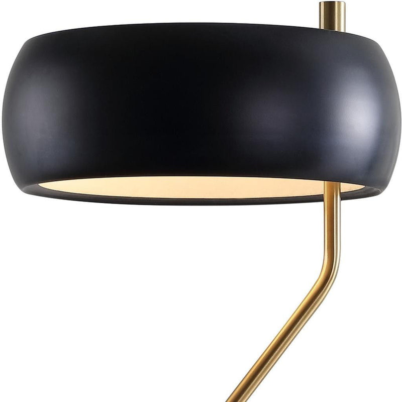 23" Novelty Table Lamp LED With Globe Shade - Black
