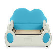 Load image into Gallery viewer, Cute Cloud Shape Bed With Guardrails Cartoon Design, Storage Pocket
