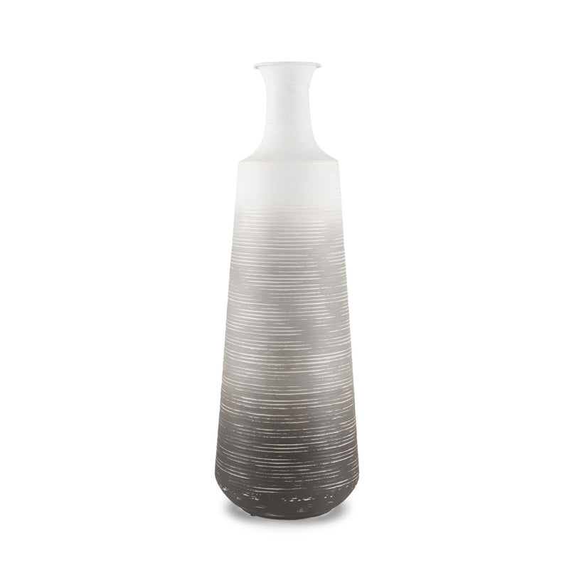 Ombre Table Vase (608334) - Gray / White