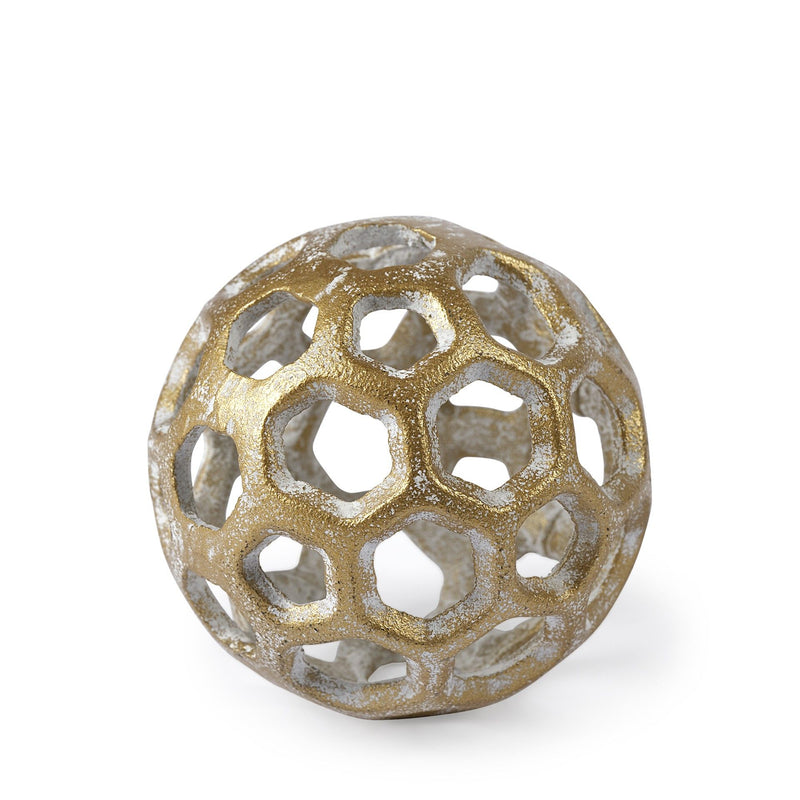 Decorative Orb Tabletop Sculpture (392562) - Gold
