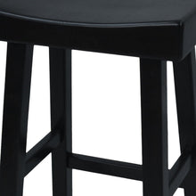 Load image into Gallery viewer, Backless Bar Height Chair With Footrest 30" - Black
