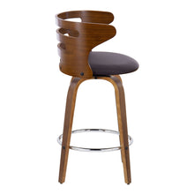 Load image into Gallery viewer, Cosini - Mid Century Modern Fixed Height Barstool With Swivel With Round Footrest (Set of 2)
