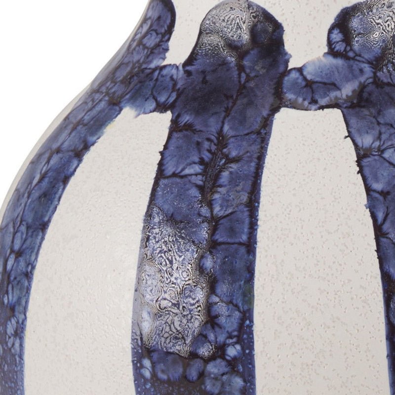 Abstract Amphora Jug Vase - White / Blue