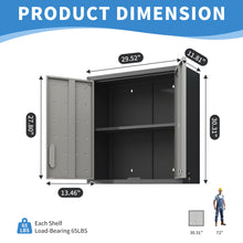 Load image into Gallery viewer, Metal Wall Mounted Tool Storage Cabinet With 2 Locking Doors, Adjustable Shelf, And Drawer
