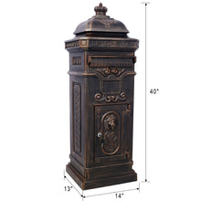 Load image into Gallery viewer, Mailboxs Residential Large-Capacity Letter Box, Rainproof Postbox Statue
