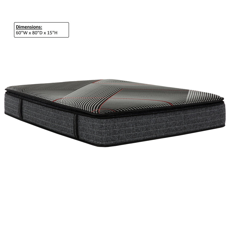 15" Euro Top Gel Memory Foam Hybrid Mattress With Pocket Coils, Cooling & Edge Support - Black - Queen