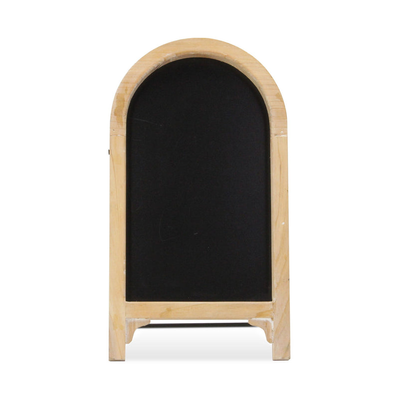 16" Wood Tabletop Easel Chalk Board - Natural