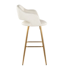 Load image into Gallery viewer, Margarite - Contemporary Fixed Height Barstool With Footrest (Set of 2) With Square
