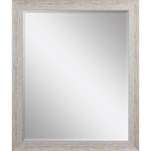 Load image into Gallery viewer, 32" Distressed Wood Framed Accent Mirror - White
