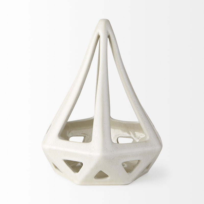 Stainless Steel Tabletop Sculpture - White
