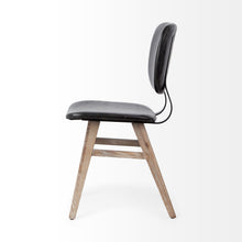 Load image into Gallery viewer, Upholstered Faux leather Open Back Side Chairs (Set of 2) - Brown / Black
