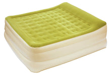 Load image into Gallery viewer, Raised Head Inflatable Queen Size Bed Mattress - Moss / Green
