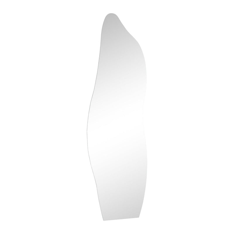 64" Abstract Frameless Accent Mirror - Clear