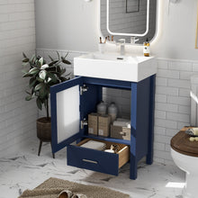 Load image into Gallery viewer, Bathroom Vanity With Ceramic Sink And Ample Storage, Ideal For Small Bathrooms
