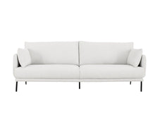 Load image into Gallery viewer, Modern Fabric Loveseat - White / Black
