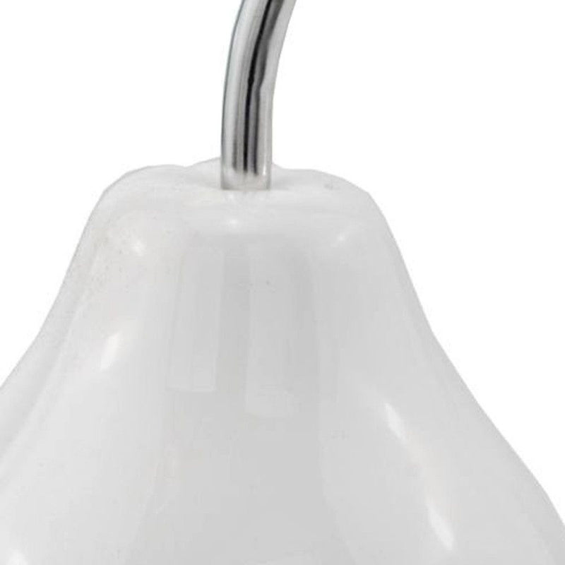 Jumbo Pear Shaped Accent Home Decor - White