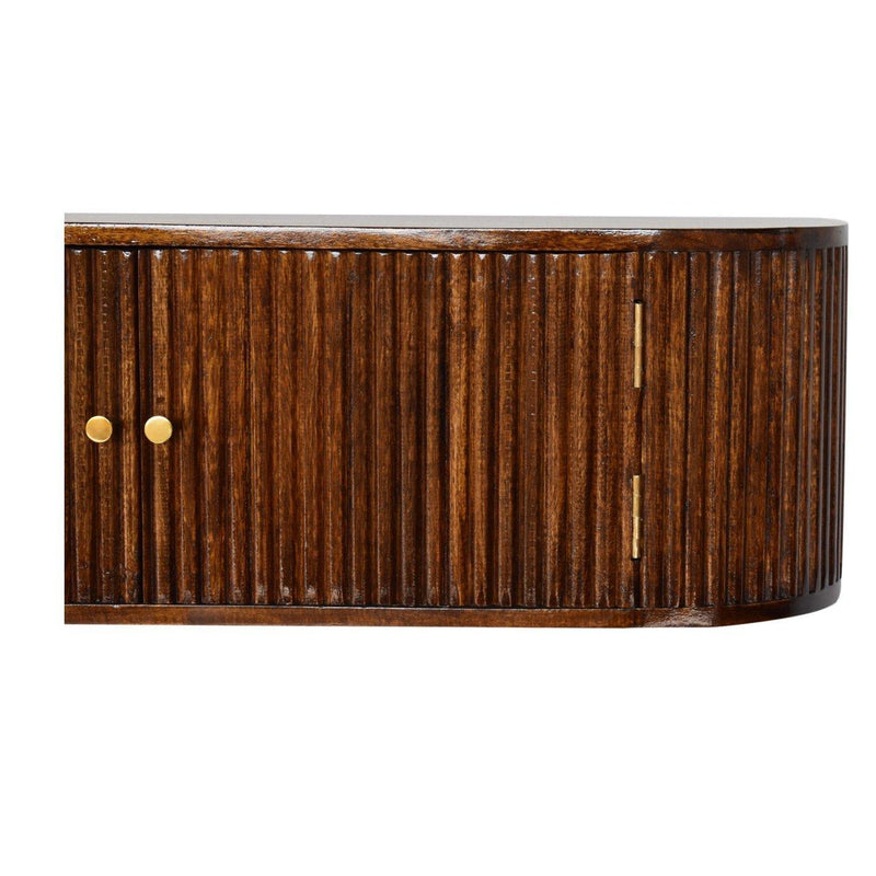 Floating Wall Mount Console Table - Chestnut