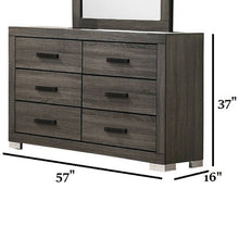 Load image into Gallery viewer, 1 Piece Dresser Bar Handle Bedroom Furniture - Gray
