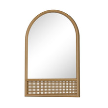 Load image into Gallery viewer, Solid Wood Arch Framed Accent Mirror - Brown
