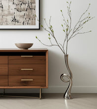 Load image into Gallery viewer, Trumpet Floor Vase - Silver
