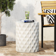 Load image into Gallery viewer, Outdoor Lightweight Concrete, Side Table - Antique White
