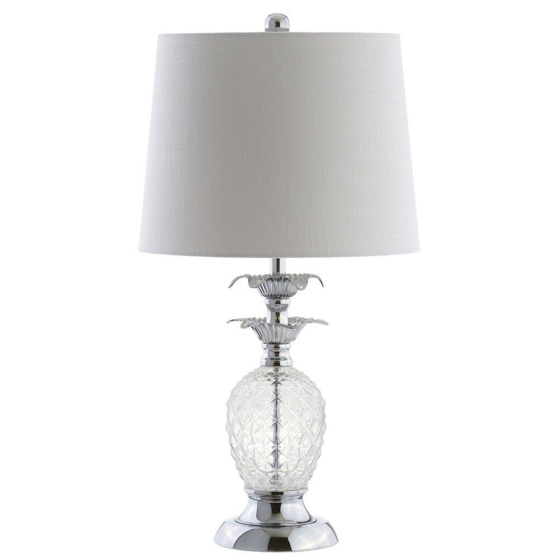 24" Novelty Table Lamp With Drum Shade - Clear