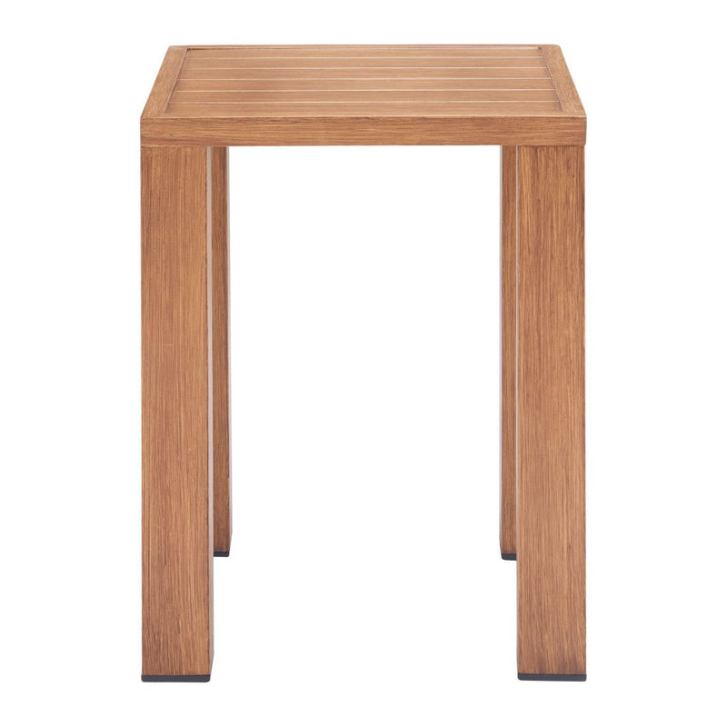 Aluminum End Table - Natural