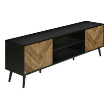 Load image into Gallery viewer, TV Stand, Console, Media Entertainment Center, Storage Cabinet, Modern Design - Black
