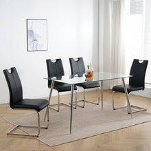 Load image into Gallery viewer, Modern Dining Chairs With Padded Seat And Metal Legs
