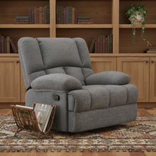 Load image into Gallery viewer, Polyester Blend Manual Recliner (718708) - Gray
