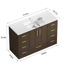 Load image into Gallery viewer, Bathroom Vanity With Abundant Storage 2 Soft Close Doors And 9 Drawers
