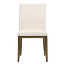 Load image into Gallery viewer, Upholstered Leather Dining Side Chairs (Set of 2) - White / Brown
