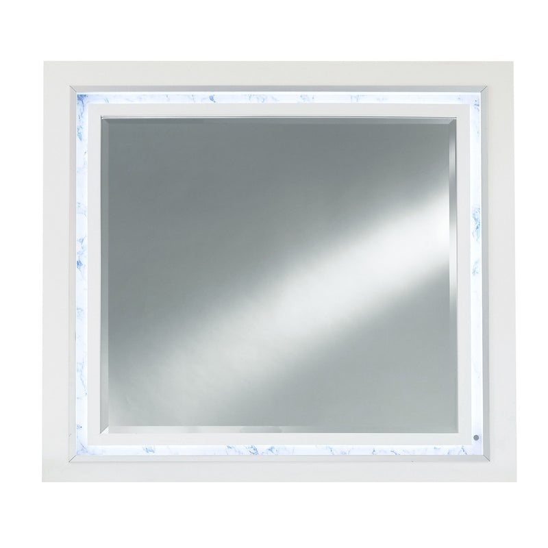 41" Lighted Mounted Accent Mirror - White