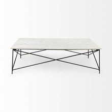 Load image into Gallery viewer, 35" Metal Coffee Table - White
