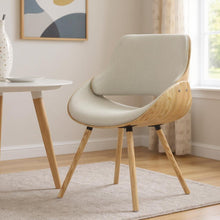 Load image into Gallery viewer, Solid Wood Dining Parsons Chair - Natural / Brown

