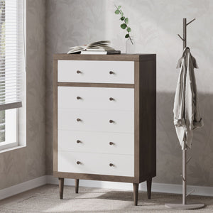Nystrom - Mid Century Modern 5 Drawer Dresse
