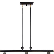 Load image into Gallery viewer, Kitchen Island Three Light Metal Dimmable Chandelier With Shades - Black / Gray
