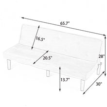 Load image into Gallery viewer, Versatile Sofa Bed With Solid Wood Frame

