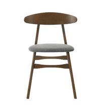 Load image into Gallery viewer, Upholstered Fabric Open Back Dining Room Side Chairs (Set of 2) - Gray
