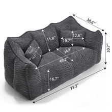 Load image into Gallery viewer, Comfortable Dual Beanbag Chair With High Resilience Foam Core For 2 People
