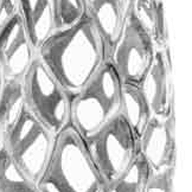 Twigs Cylinder Floor Vase (354632) - Silver
